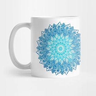 Blue Digital Mandala Mug